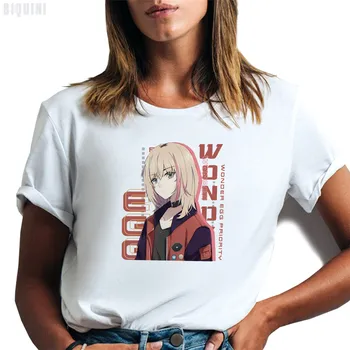 Įdomu, Kiaušinių Prioritetas Anime T Marškinėliai Moterims Grafinis Tees Trumpas Rankovės Vasaros Viršūnes 2021 Kawaii Medvilnės Harajuku Drabužių Estetikos