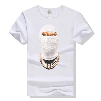2021 naujas mados vasaros karšto pardavėjų vyrų viršuje trumparankoviai marškinėliai hip-hop street drabužius diamond užmaskuotas vasaros 3D T-shirt prin