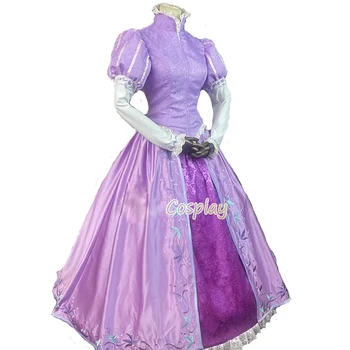 2021 Naujas Stilius Rapunzel Viršuje Siuvinėjimo Cosplay Kostiumų Suaugusiems Princesė Rapunzel Kostiumas Suknelė Moterims Helovinas Šalis