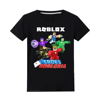 2021 Robloxing marškinėliai Medvilnės vaikams Drabužių Viršūnes Berniukams trumpomis Rankovėmis T-shirt Jogger Jumper Anime Kostiumas Girls Cartoon Streetwear