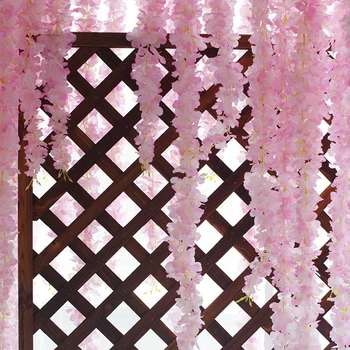 30cm Dirbtinių Gėlių Vynuogių elegent Dirbtinės Gėlės Vynuogių namų dekoro Kabinti Girliandą Vyšnių žiedų Orchidėjos Gėlių String