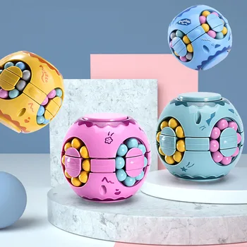 360 Laipsnių Magic Cube Kūrybinis Žaislas Keista-Formos Sukimosi Klasikinis Fidget Žaislai Hamburger Kubeliai Gimtadienio Dovana Vaikams