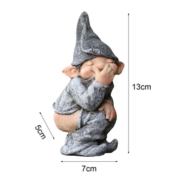 Ekranas Pelėsių Modeliavimas Juokinga Gnome Miniatiūriniai Nykštukas Statulėlės Statula Sodo Festivalis Namų Dekoro Priedai