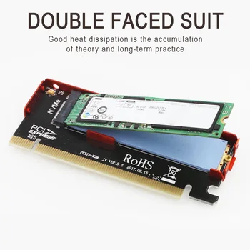 JEYI PCIe Adapteris M Klavišą M2 SSD NVMe į PCIe SSD 2280 Adapteris NGFF M. 2 PCI-e X16 Konverteris Kortelę su Išsklaidyti Šilumą Aliuminio Dėžutė