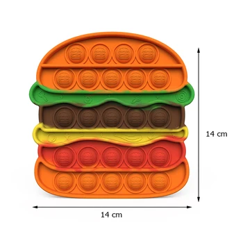 Silikono Stumti Burbulas Hamburger Fidget Žaislas Vaikams Autizmą Reikia Antistress Žaislai Vaikams Anksti Švietimo Žaislai Išskleidimo Žaislai