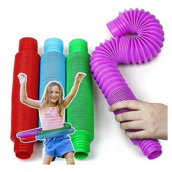 Spalvinga Fidget Pop Vamzdis Žaislai Vaikams Vamzdis Spaudimas Stumti Burbulas Jutimo Įrankiai Įtempių Švietimo Lankstymo Žaislas
