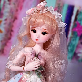 Svajonių Fėja BJD Doll 1/4 Dienoraštis Princesė Serijos 45cm Kamuolys, Šlifuota Lėlės SD MSD Mados Makiažas 