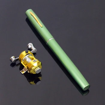 Teleskopine Meškere Mini Nešiojamas Kišenėje Aliuminio Lydinio Pen Lazdele Karpių Žvejybos Ultra Light Verpimo Lazdele Finansuojančiojo Jūros Žvejybos