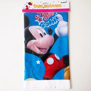 108cm*180cm Mickey Mouse Šalies Prekių Staltiesė Mickey Mouse Šalies Naudai Vaikams Gimtadienio Apdailos Šalis