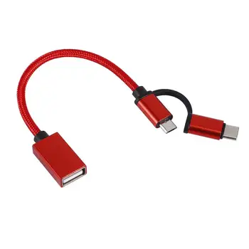 2 in 1 OTG Adapterio Tipas-C USB OTG Adapterio Kabelis, Mikro USB OTG Adapteris, Skirtas 
