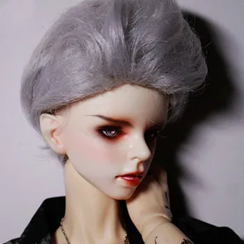 BJD doll plaukų modeliavimo tinka dydis 1/31/41/6sizestylish vyrų gražus Dėdė trumpus plaukus atgal galva juoda aukso juoda