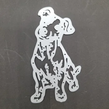 Gyvūnų šuo šuniukas apdaila metalo pjovimo miršta pelėsių užrašų knygelė popieriaus amatų peilis formos ašmenys punch trafaretai miršta