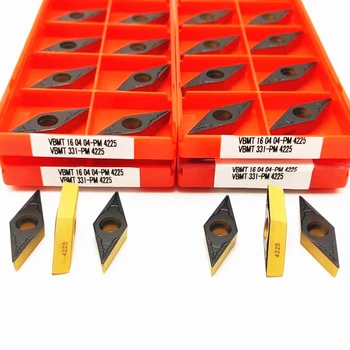 VBMT160404 PM 4225 tekinimo įrankis, frezavimo, tekinimo įrankis CNC staklių disko plieno apdirbimo karbido ašmenys tekinimo įrankis