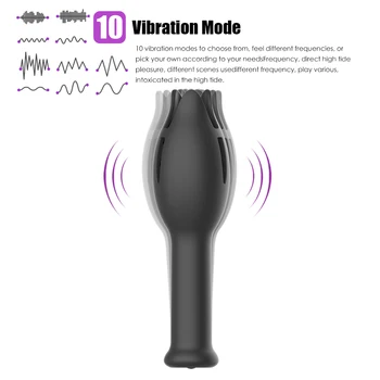 10 režimai vyrų masturbator vibratorius penio nedelsiant treneris automatinė kalba lyžis Sekso Blizgesys Skatinti Massager Sekso žaisliukai Vyrams