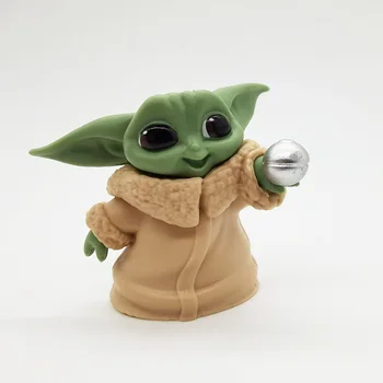 5 baby Yoda kūdikių Mandalorian 4-6cm Lėlės rankų darbo Žaislas 