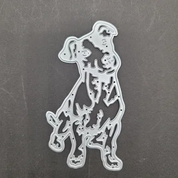 Gyvūnų šuo šuniukas apdaila metalo pjovimo miršta pelėsių užrašų knygelė popieriaus amatų peilis formos ašmenys punch trafaretai miršta