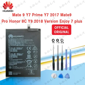 Hua Wei Originalus HB406689ECW 4000mAh Baterija Huawei Y9 Premjero Y7 Premjero 2019 Mate 9 / Mate 9Pro/Garbės 8C STK-L21 L22 LX3