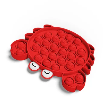 Krabų Forma Paprastas Dimple Žaislai Push Pop Burbulas Jutimo Žaislas Juokinga Išspausti Jutimo Žaislas Autizmo Specialiųjų Poreikių Fidget Įtempių