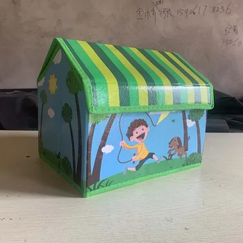 Kūrybos Animacinių Filmų Gyvūnų Laikymo Dėžutė Audinys Kubo Darželio Lentynos Namų Spinta Lankstymo Saugojimo Krepšys Žaislų Vaikams Organizatorius