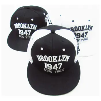 Mados 1947 brooklyn stiliaus beisbolo kepuraitę sporto skrybėlės geros kokybės snapback cap hip-hop bžūp 56-60cm Unisex