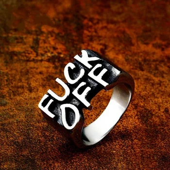 Neo-gotikos Retro Amerikos Klasikinis Dizainas anglų kalbos Abėcėlę Morgan Spalvos Žiedas Dalyvauti Kokteilių Vakarėlį Asmenybės Žiedas