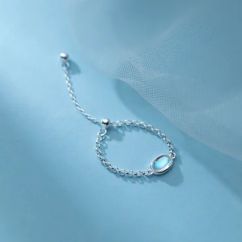 Trustdavis Nekilnojamojo 925 Sterlingas Sidabro Mados Romantiška Star Širdies Grandinės Žiedas Didokas Moterų Vestuves Fine Jewelry DB1309