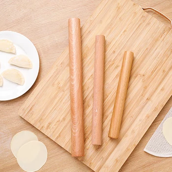 Virtuvės, medinis kočėlas virtuvės valgių kepimo įrankių priedai amatų kepimo minkštas pyragas apdaila tešlos vyniotinis