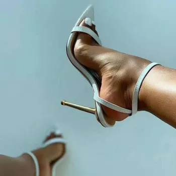 2021 Naujas Čiurnos Dirželis Žalia Moterų Aukštakulniai Sandalai Pažymėjo Tne Siurbliai Zapatos De Mujer Tacon Tacones Mujer 36-42