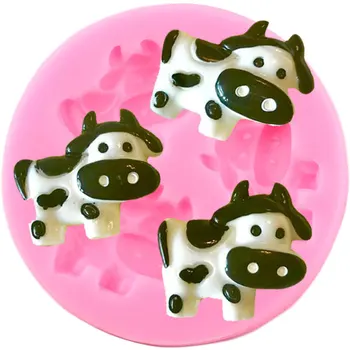 3D Karvių Silikono Formos 