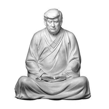Budos statula Koziris Donald Trump, Kad Jūsų Įmonė Didžiosios Vėl papuošalai Dong (žinau, kad visi) Buda Vakarų