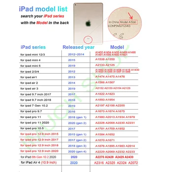 Case for iPad Pro 11 2020 2021 Oro 4 3 2 1 Pro 10.5 Trifold Atveju, skirtą 