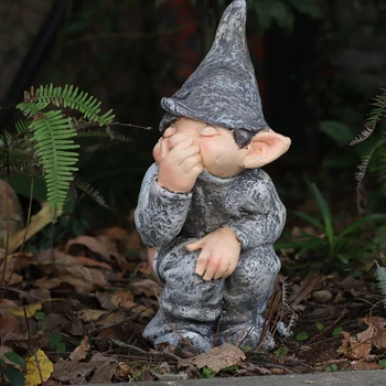 Ekranas Pelėsių Modeliavimas Juokinga Gnome Miniatiūriniai Nykštukas Statulėlės Statula Sodo Festivalis Namų Dekoro Priedai
