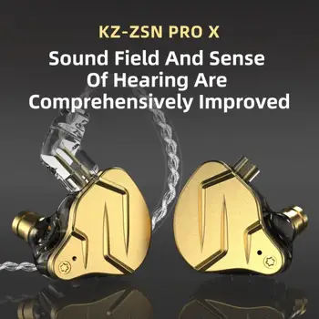 KZ ZSN PROX Laidinio HiFi Bass In-ear Ausinės Žaidimų Telefono laisvų Rankų įranga su Mikrofonu 112dB/mW L-formos ausų Laidinio Ausinės