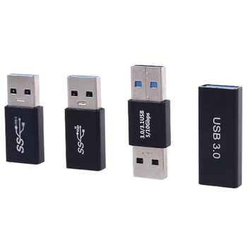 Metalo USB 3.0 Vyrų ir Moterų Serija OTG Adapteris USB 3.0 prie C Tipo Keitiklio Jungtis, PC Kompiuteris, Nešiojamas USB Įkroviklis