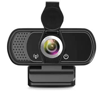 1080p vaizdo Kamera Su Stovu Ir jo Apsauginis gaubtas, Aukštos raiškos Kamera, PC Nešiojamas Desktop USB Webcam Plačiaekranis vaizdo Kamera