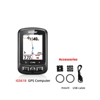 GPS Dviračių Galios Matuoklis iGS618 iGPSPORT Kompiuteris, Navigacija, Spidometras IPX7 3000 Valandų, Duomenų Saugojimas